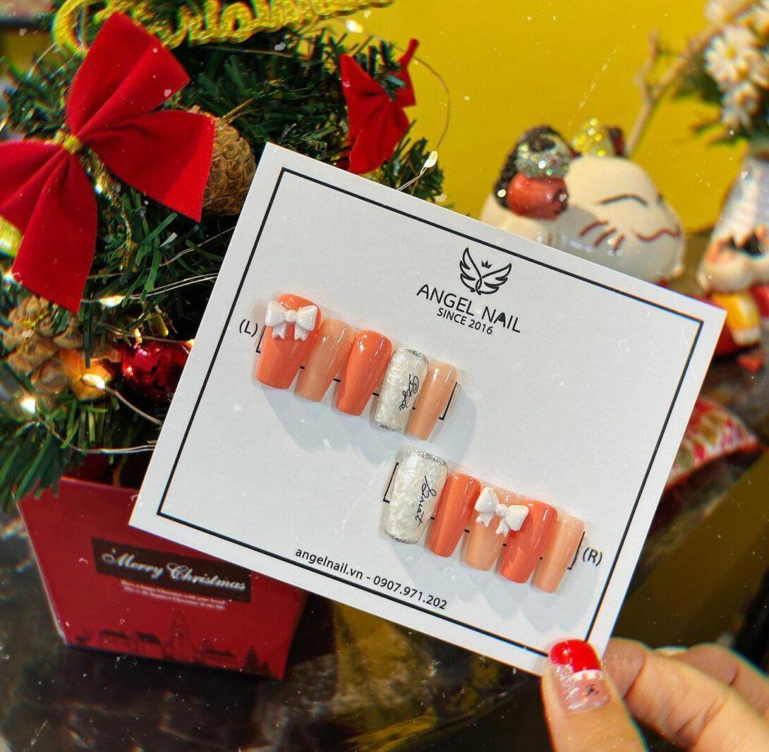 Nail box thiết kế trang trí nơ xinh Nail box thiết kế trang trí nơ xinh